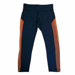 MICHI STARDUST BLACK CROPPED LEGGINGS